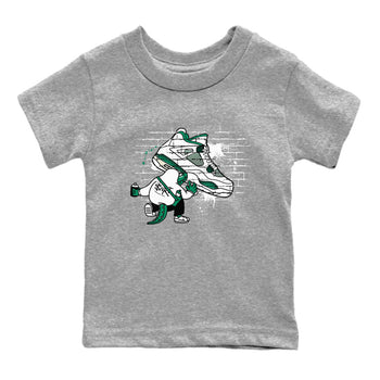 4s Oxidized Green shirts to match jordans Crocodile Artist sneaker match tees Air Jordan 4 Oxidized Green SNRT Sneaker Tees streetwear brand Baby and Youth Heather Grey 2 cotton tee