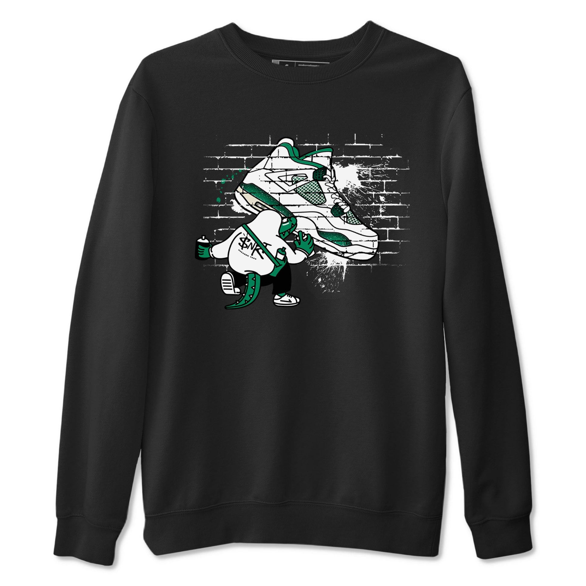 4s Oxidized Green shirts to match jordans Crocodile Artist sneaker match tees Air Jordan 4 Oxidized Green SNRT Sneaker Tees streetwear brand Black 2 unisex cotton tee