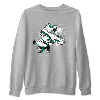 4s Oxidized Green shirts to match jordans Crocodile Artist sneaker match tees Air Jordan 4 Oxidized Green SNRT Sneaker Tees streetwear brand Heather Grey 2 unisex cotton tee
