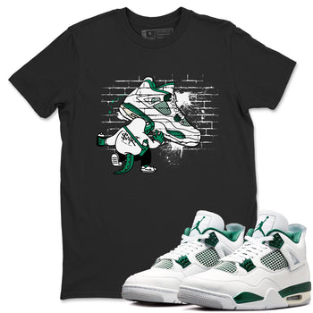 4s Oxidized Green shirts to match jordans Crocodile Artist sneaker match tees Air Jordan 4 Oxidized Green SNRT Sneaker Tees streetwear brand Black 1 unisex cotton tee