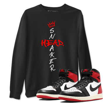 1s Black Toe Reimagined shirts to match jordans Cross Sneakerhead sneaker match tees Air Jordan 1 Black Toe Reimagined match shoes to clothes SNRT Sneaker Tees unisex cotton Black 1 shirts
