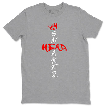 1s Black Toe Reimagined shirts to match jordans Cross Sneakerhead sneaker match tees Air Jordan 1 Black Toe Reimagined match shoes to clothes SNRT Sneaker Tees unisex cotton Heather Grey 2 shirts