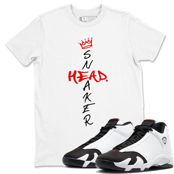 Air Jordan 14 Black Toe t shirts to match sneakers Cross Sneakerhead sneaker match tees 14s Black Toe sneaker match tee SNRT Sneaker Tees unisex cotton White 1 shirts