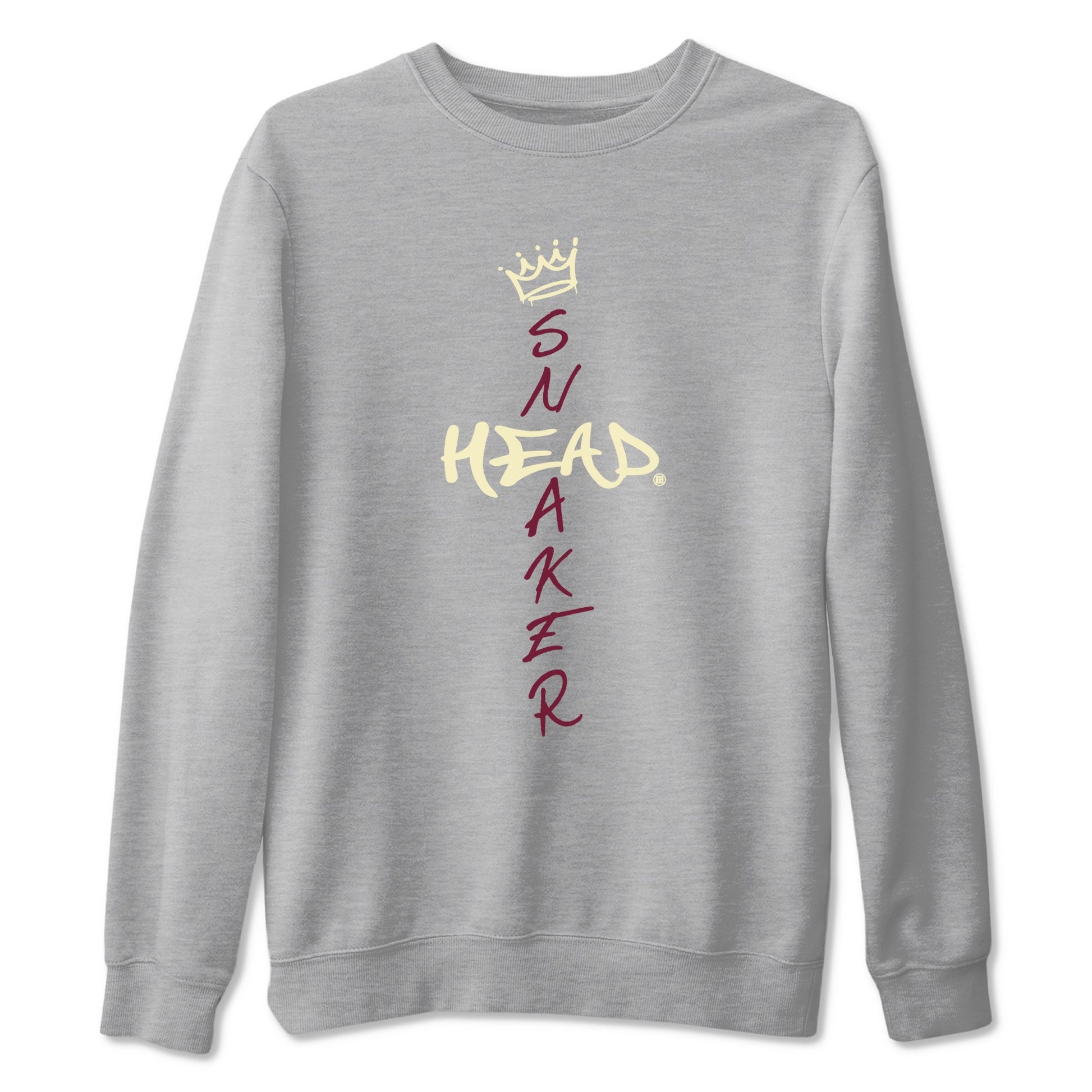3s A Ma Maniere x Burgundy Crush shirts to match jordans Cross Sneakerhead sneaker match teesA Ma Maniére x Air Jordan 3 "Burgundy Crush" SNRT Sneaker Tees streetwear brand Heather Grey 2 unisex cotton tee