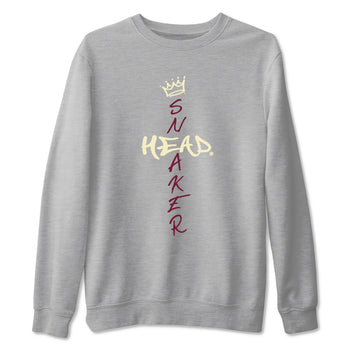3s A Ma Maniere x Burgundy Crush shirts to match jordans Cross Sneakerhead sneaker match teesA Ma Maniére x Air Jordan 3 "Burgundy Crush" SNRT Sneaker Tees streetwear brand Heather Grey 2 unisex cotton tee