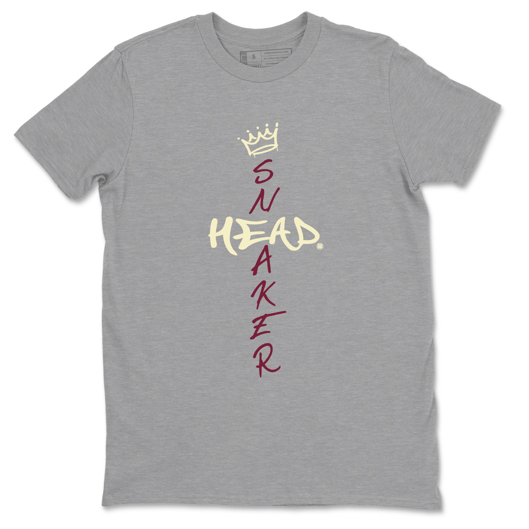 3s A Ma Maniere x Burgundy Crush shirts to match jordans Cross Sneakerhead sneaker match teesA Ma Maniére x Air Jordan 3 "Burgundy Crush" SNRT Sneaker Tees streetwear brand Heather Grey 2 unisex cotton tee