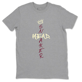 3s A Ma Maniere x Burgundy Crush shirts to match jordans Cross Sneakerhead sneaker match teesA Ma Maniére x Air Jordan 3 "Burgundy Crush" SNRT Sneaker Tees streetwear brand Heather Grey 2 unisex cotton tee