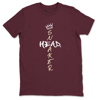 3s A Ma Maniere x Burgundy Crush shirts to match jordans Cross Sneakerhead sneaker match teesA Ma Maniére x Air Jordan 3 "Burgundy Crush" SNRT Sneaker Tees streetwear brand Maroon 2 unisex cotton tee