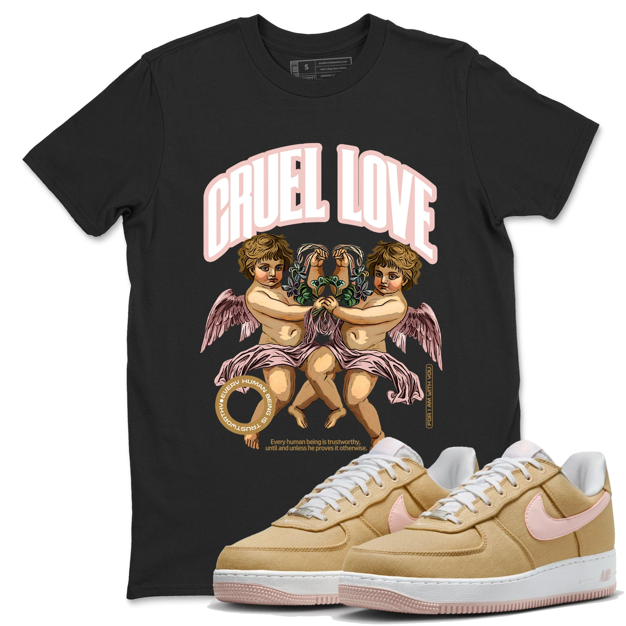 Air Force 1 Low Linen shirts to match jordans Cruel Love sneaker match tees Air Force 1 Linen Graphic Shirts To Match AF1 SNRT Sneaker Tees unisex cotton Old Gold 1 shirts