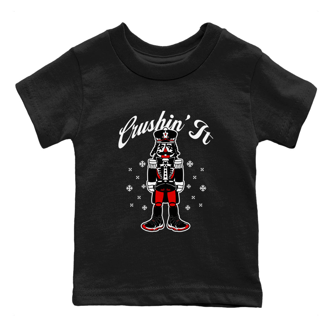 11s Bred Velvet shirts to match jordans Crushin' It sneaker match tees Air Jordan 11 Retro Bred Velvet match shoes to clothes SNRT Sneaker Tees Youth Baby Black 2 tee