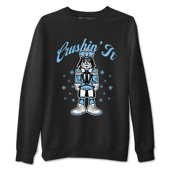 11s Legend Blue (Columbia) shirts to match jordans Crushin' It sneaker match tees Air Jordan 11 Retro Legend Blue match shoes to clothes SNRT Sneaker Tees unisex cotton Black 2 shirts