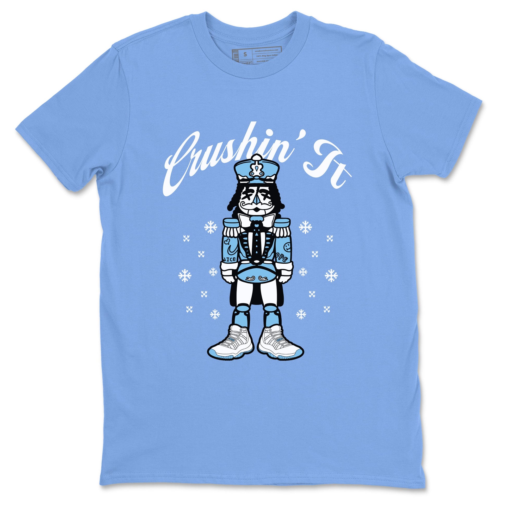 11s Legend Blue (Columbia) shirts to match jordans Crushin' It sneaker match tees Air Jordan 11 Retro Legend Blue match shoes to clothes SNRT Sneaker Tees unisex cotton Carolina Blue 2 shirts