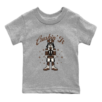 AJ12 Baroque Brown shirts to match jordans Crushin' It best t shirts to wear with jordans SoleFly x Jordan 12 Baroque Brown match shoes to clothes SNRT Sneaker Tees Youth Baby Heather Grey 2 tee