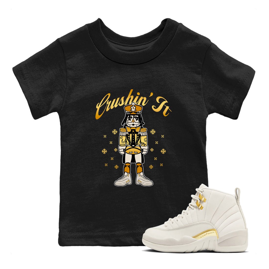 12s Phantom shirts to match jordans Crushin' It sneaker match tees Air Jordan 12 WMNS Phantom match shoes to clothes SNRT Sneaker Tees Youth Baby Black 1 tee