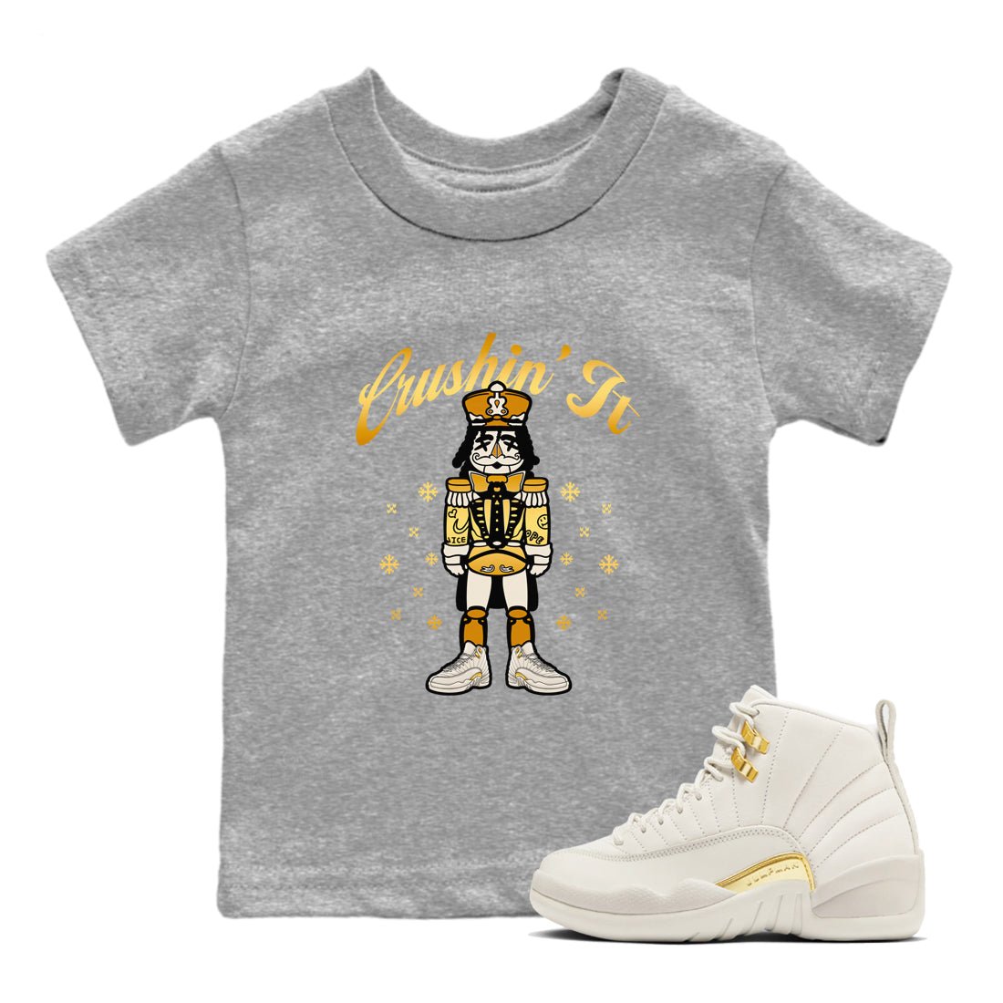 12s Phantom shirts to match jordans Crushin' It sneaker match tees Air Jordan 12 WMNS Phantom match shoes to clothes SNRT Sneaker Tees Youth Baby Heather Grey 1 tee