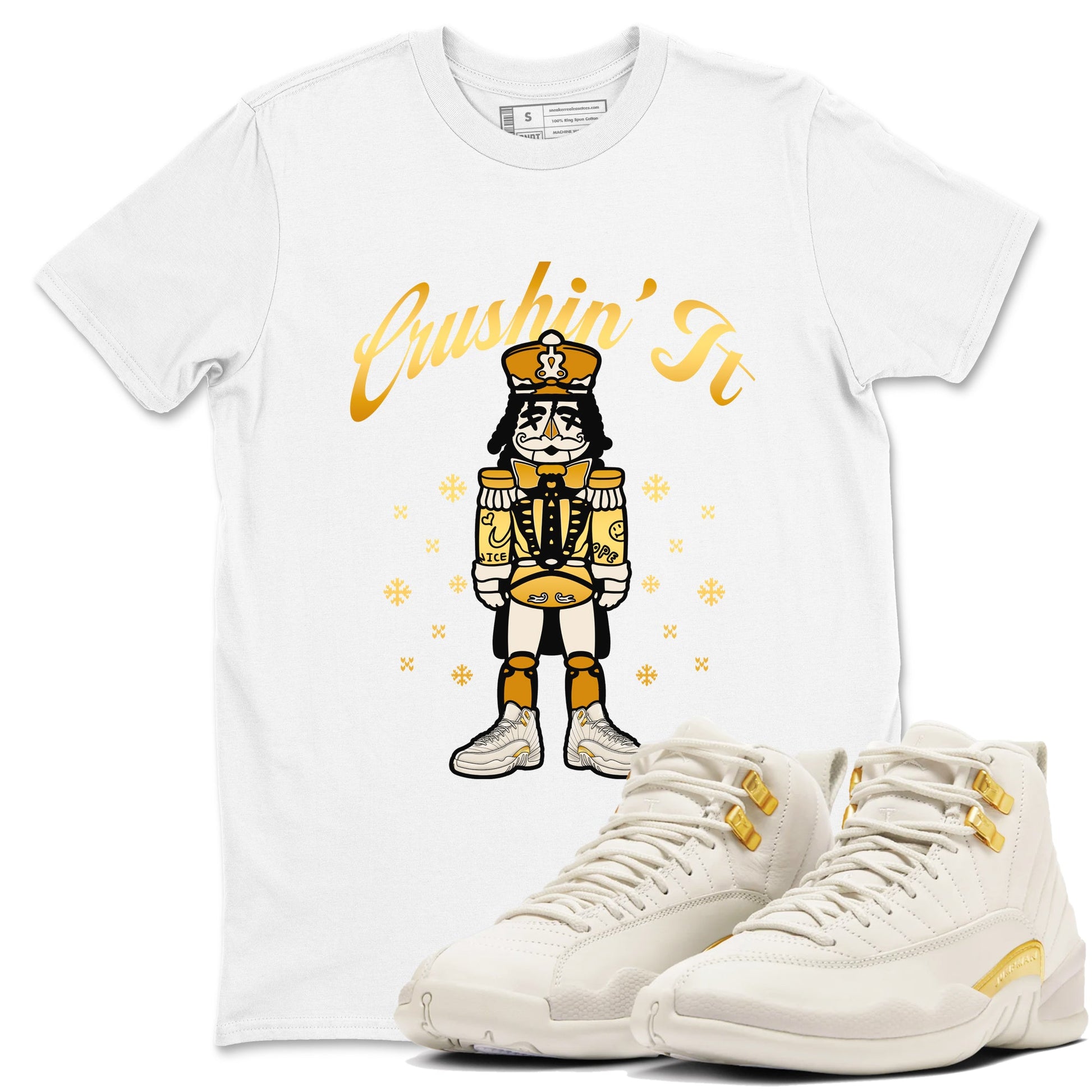 12s Phantom shirts to match jordans Crushin' It sneaker match tees Air Jordan 12 WMNS Phantom match shoes to clothes SNRT Sneaker Tees unisex cotton White 1 shirts