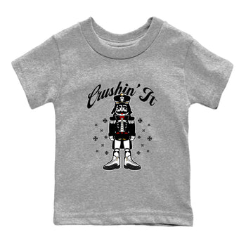 Sneaker Threads – Sneaker Tees To Match Air Jordan 12 Taxi – Crushin' It Youth Graphic Tee Heather Grey 2. Perfect for Jordan releases 2025 colorways.