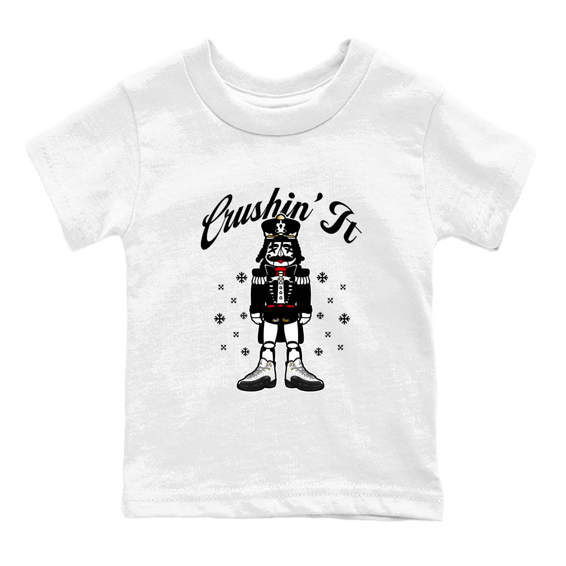Sneaker Threads – Sneaker Tees To Match Air Jordan 12 Taxi – Crushin' It Youth Graphic Tee White 2. Perfect for Jordan releases 2025 colorways.