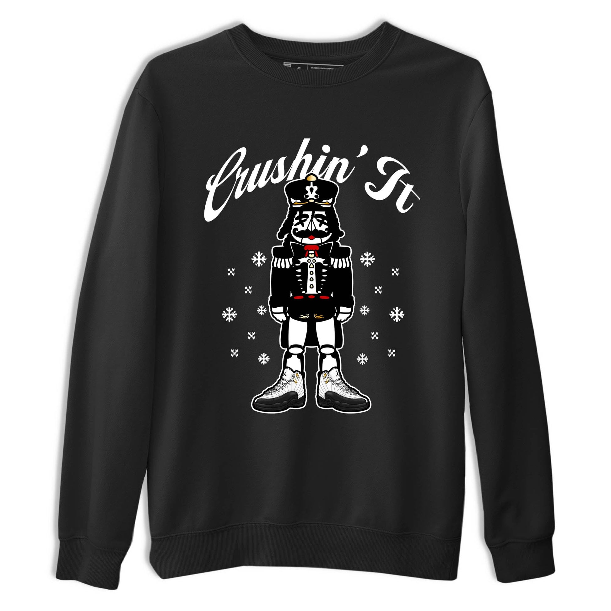 Sneaker Threads – Sneaker Tees To Match Air Jordan 12 Taxi – Crushin' It Graphic Tee Black 2. Perfect for Jordan releases 2025 colorways.