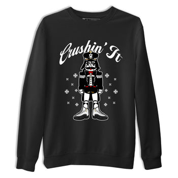 Sneaker Threads – Sneaker Tees To Match Air Jordan 12 Taxi – Crushin' It Graphic Tee Black 2. Perfect for Jordan releases 2025 colorways.