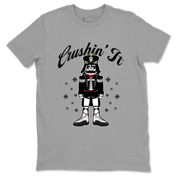 Sneaker Threads – Sneaker Tees To Match Air Jordan 12 Taxi – Crushin' It Graphic Tee Heather Grey 2. Perfect for Jordan releases 2025 colorways.