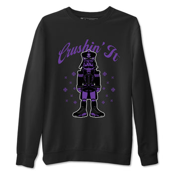 13s Court Purple shirts to match jordans Crushin' It t shirts to match sneakers Air Jordan 13 Retro Court Purple match shoes to clothes SNRT Sneaker Tees unisex cotton Black 2 shirts