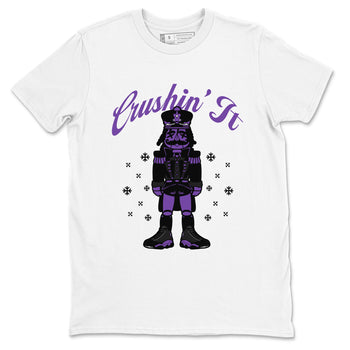 13s Court Purple shirts to match jordans Crushin' It t shirts to match sneakers Air Jordan 13 Retro Court Purple match shoes to clothes SNRT Sneaker Tees unisex cotton White 2 shirts