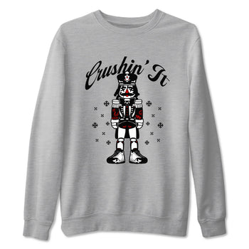 14s Black Toe shirts to match jordans Crushin' It t shirts to match sneakers Air Jordan 14 Retro Black Toe match shoes to clothes SNRT Sneaker Tees unisex cotton Heather Grey 2 shirts