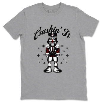14s Black Toe shirts to match jordans Crushin' It t shirts to match sneakers Air Jordan 14 Retro Black Toe match shoes to clothes SNRT Sneaker Tees unisex cotton Heather Grey 2 shirts