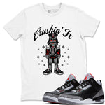 3s Black Cement t shirts to match sneakers Crushin' It Christmas Tee  Jordan 3 Retro Black Cement shirt SNRT Sneaker Tees unisex cotton White 1 shirts