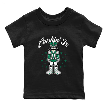 4s Oxidized Green shirts to match jordans Crushin' It t shirts to match sneakers Air Jordan 4 Retro Oxidized Green match shoes to clothes SNRT Sneaker Tees Youth Baby Black 2 tee
