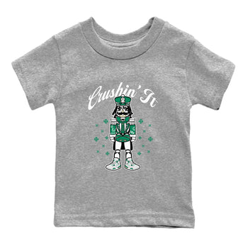 4s Oxidized Green shirts to match jordans Crushin' It t shirts to match sneakers Air Jordan 4 Retro Oxidized Green match shoes to clothes SNRT Sneaker Tees Youth Baby Heather Grey 2 tee