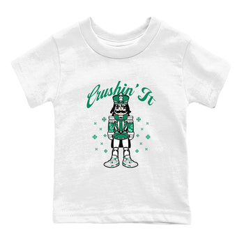 4s Oxidized Green shirts to match jordans Crushin' It t shirts to match sneakers Air Jordan 4 Retro Oxidized Green match shoes to clothes SNRT Sneaker Tees Youth Baby White 2 tee