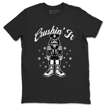5s White Black shirts to match jordans Crushin' It sneaker match tees Air Jordan 5 Retro White Black match shoes to clothes SNRT Sneaker Tees unisex cotton Black 2 shirts