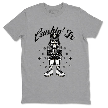 5s White Black shirts to match jordans Crushin' It sneaker match tees Air Jordan 5 Retro White Black match shoes to clothes SNRT Sneaker Tees unisex cotton Heather Grey 2 shirts
