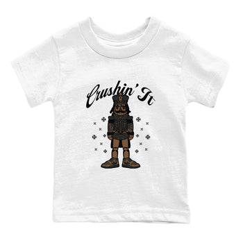 Jordan Jumpman Jack TR Travis Scott Dark Mocha shirts to match jordans Crushin' It sneaker match tees Jordan Jumpman Jack Travis Scott Dark Mocha match shoes to clothes SNRT Sneaker Tees Youth Baby White 2 tee