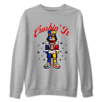 Dunk What The t shirts to match sneakers Crushin' It Christmas Tee  Dunk Low CO.JP What The shirt SNRT Sneaker Tees unisex cotton Heather Grey 2 shirts