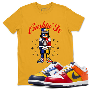 Dunk What The t shirts to match sneakers Crushin' It Christmas Tee  Dunk Low CO.JP What The shirt SNRT Sneaker Tees unisex cotton Gold 1 shirts