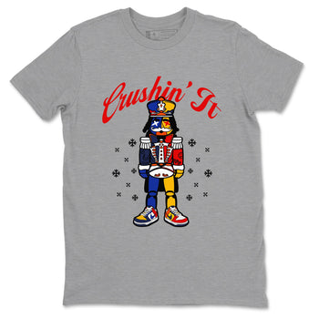 Dunk What The t shirts to match sneakers Crushin' It Christmas Tee  Dunk Low CO.JP What The shirt SNRT Sneaker Tees unisex cotton Heather Grey 2 shirts