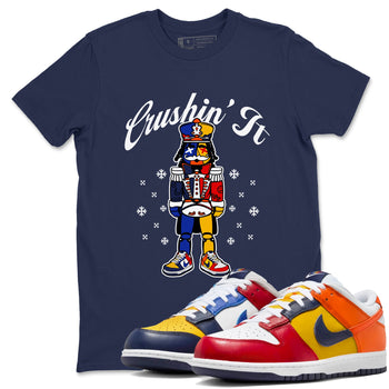 Dunk What The t shirts to match sneakers Crushin' It Christmas Tee  Dunk Low CO.JP What The shirt SNRT Sneaker Tees unisex cotton Navy 1 shirts