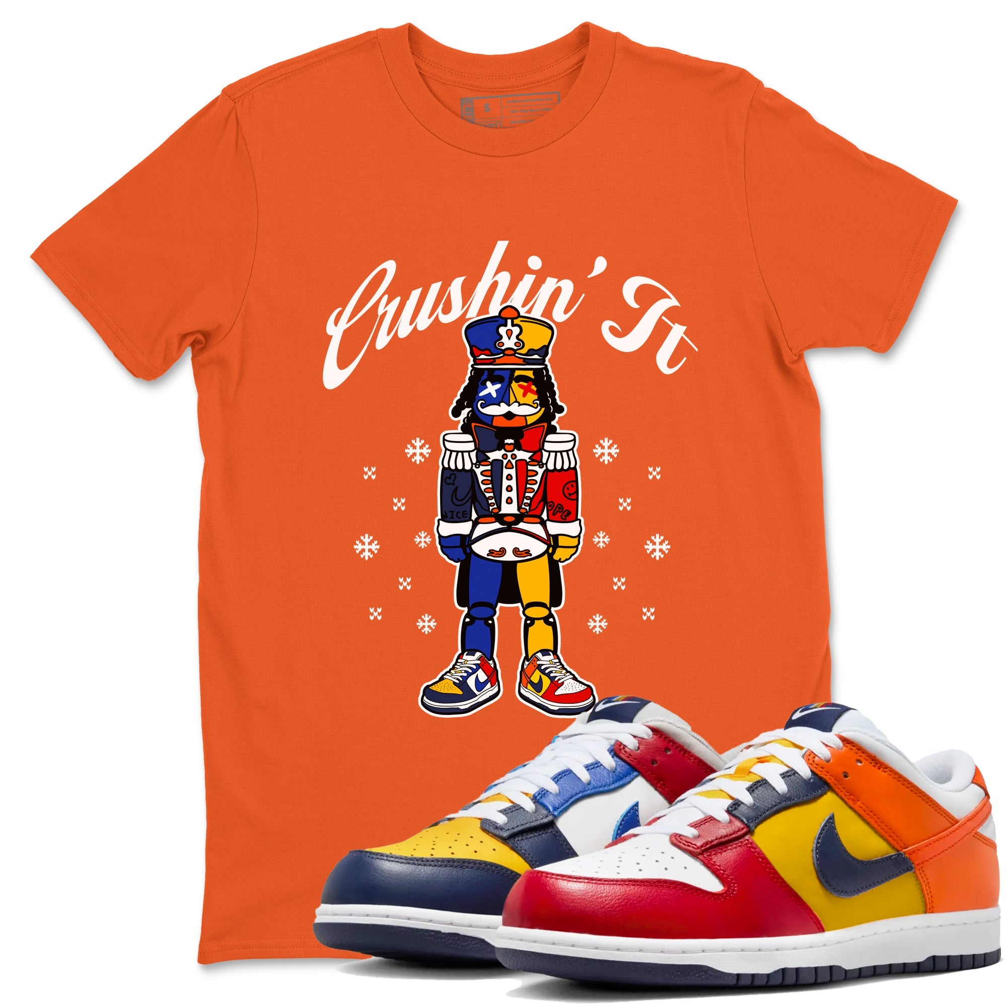 Dunk What The t shirts to match sneakers Crushin' It Christmas Tee  Dunk Low CO.JP What The shirt SNRT Sneaker Tees unisex cotton Orange 1 shirts