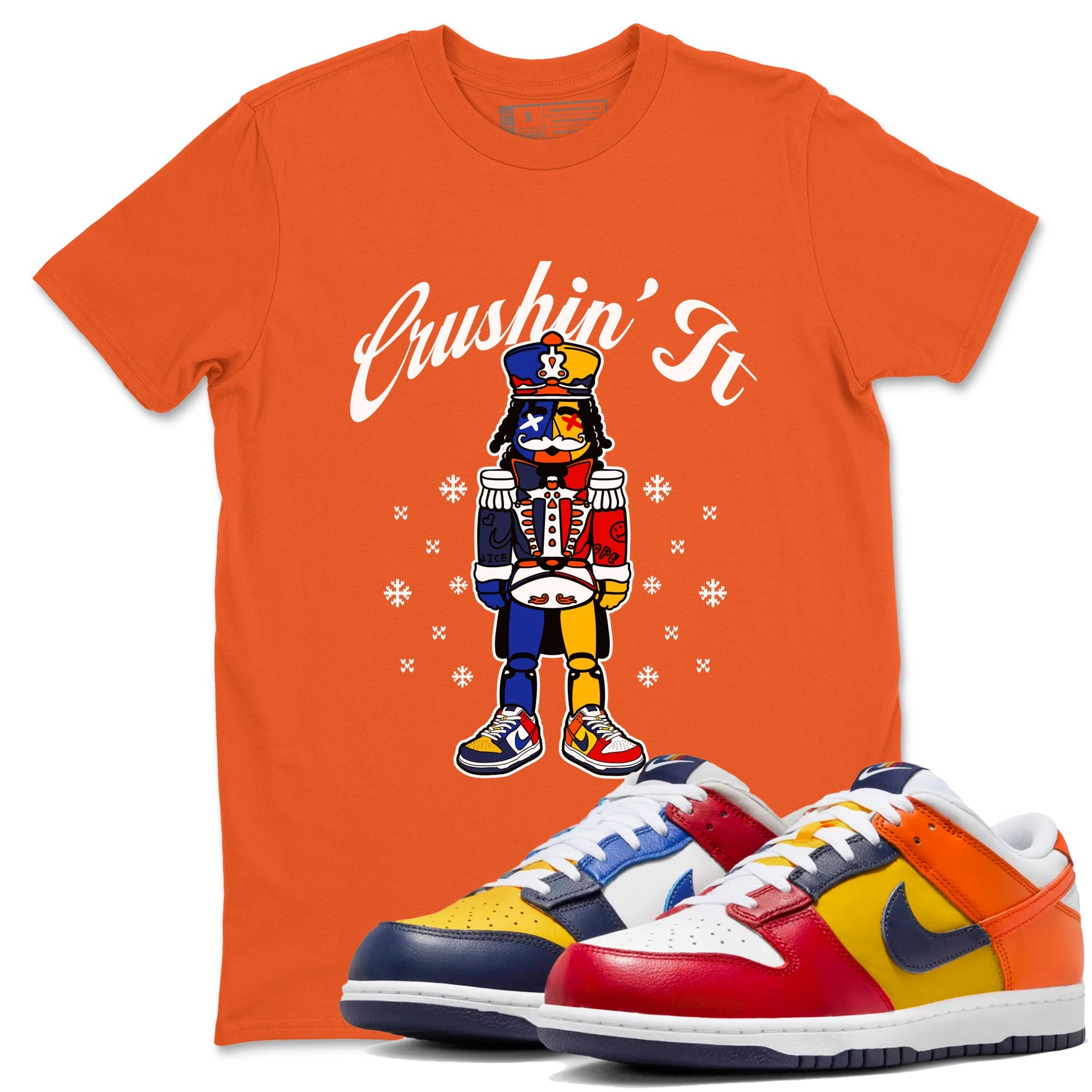 Dunk What The t shirts to match sneakers Crushin' It Christmas Tee  Dunk Low CO.JP What The shirt SNRT Sneaker Tees unisex cotton Orange 1 shirts