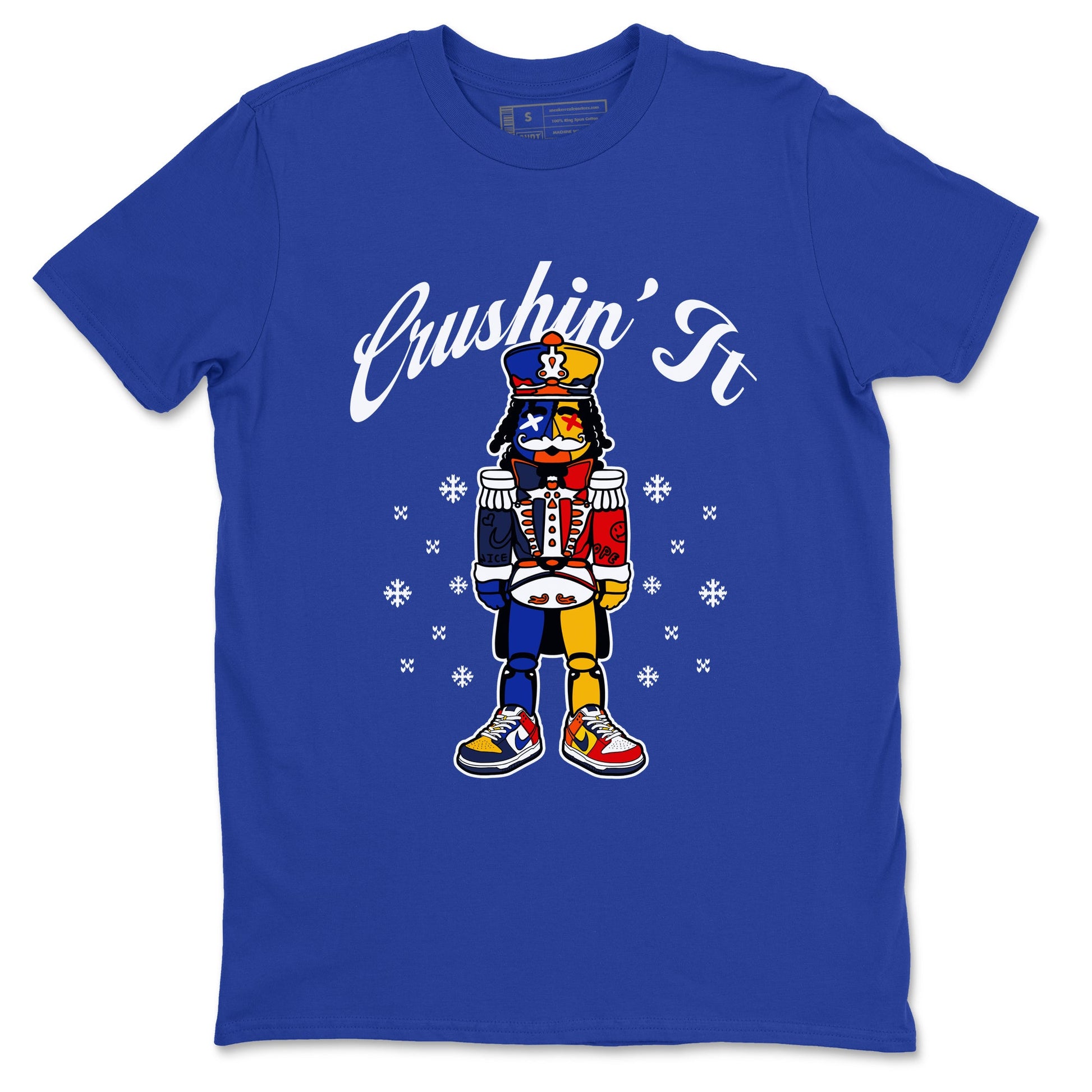 Dunk What The t shirts to match sneakers Crushin' It Christmas Tee  Dunk Low CO.JP What The shirt SNRT Sneaker Tees unisex cotton Royal Blue 2 shirts