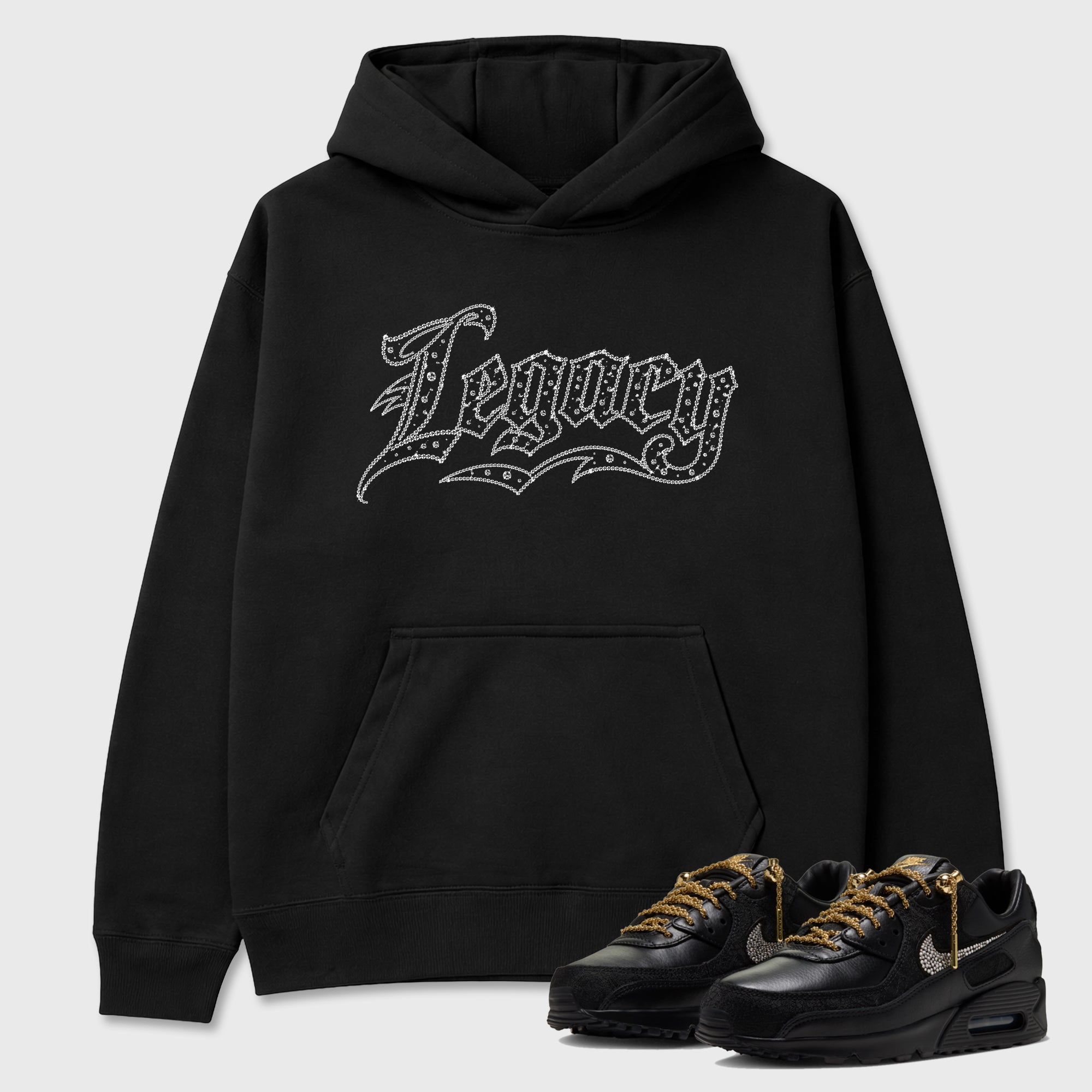 Crystal Legacy Graphic T-Shirt featuring original streetwear artwork designed to match the Air Max 90 Trophies. Black 1 Graphic Tee.