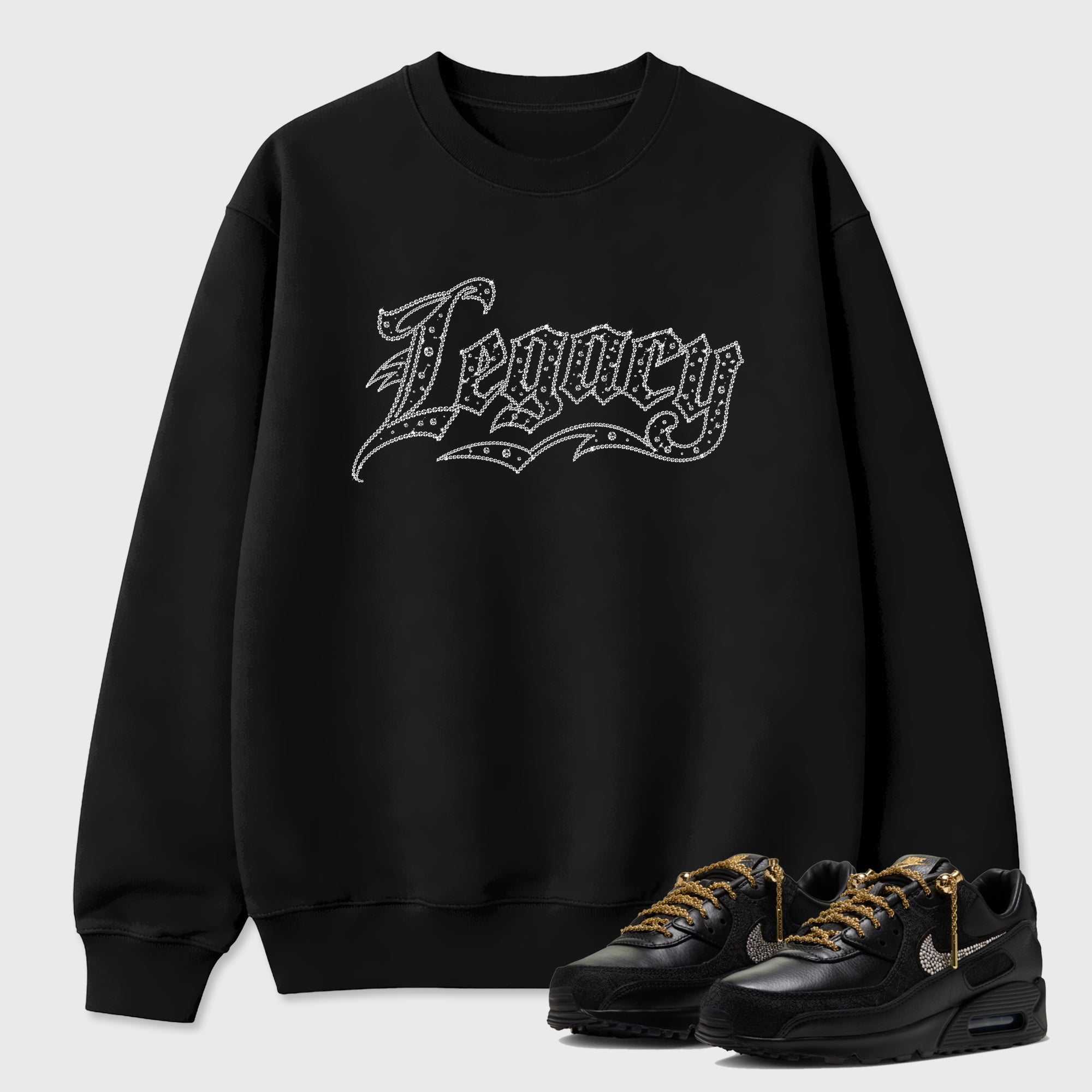 Crystal Legacy Graphic T-Shirt featuring original streetwear artwork designed to match the Air Max 90 Trophies. Black 1 Graphic Tee.