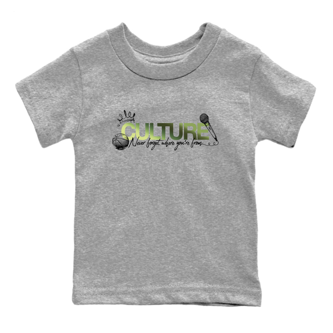 Best Christmas gifts for sneakerheads - Sneaker Tees To Match Air Foamposite One Pine Green Sneakers – Culture Kids T-Shirt Heather Grey 2