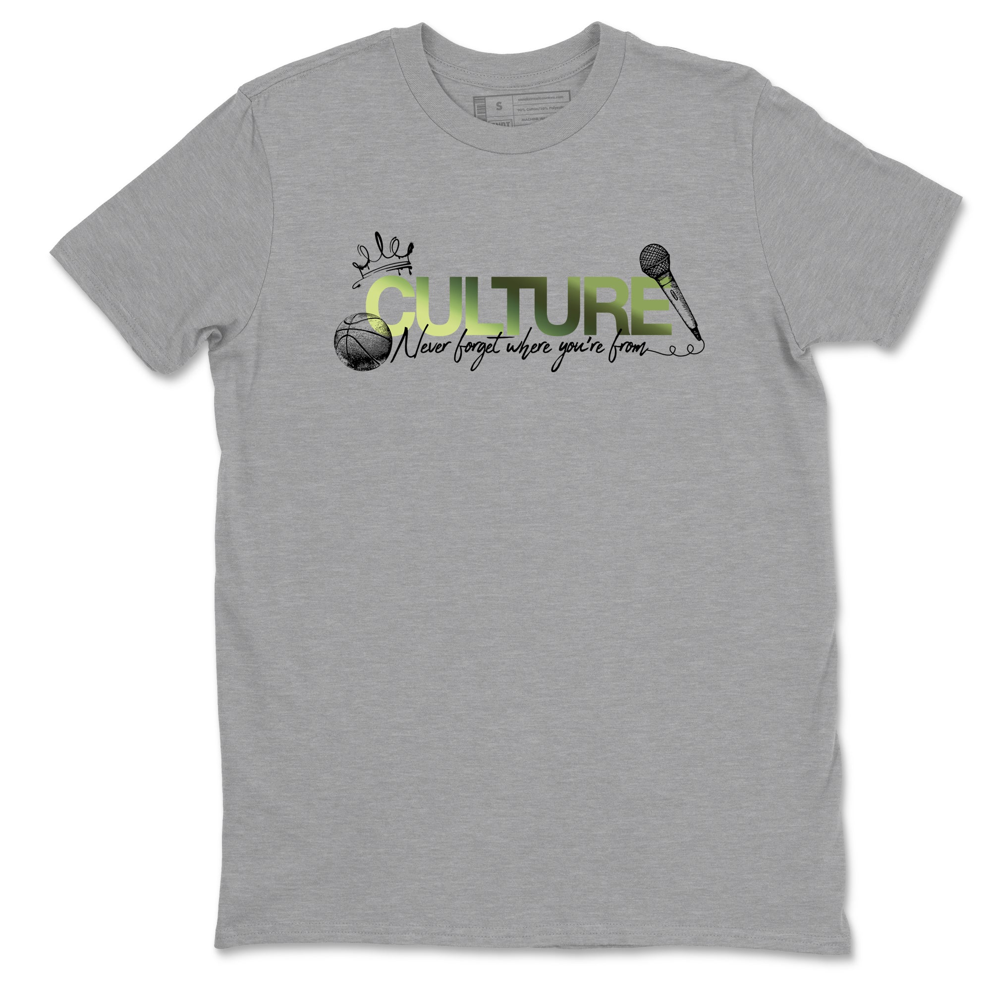 Best Christmas gifts for sneakerheads - Sneaker Tees To Match Air Foamposite One Pine Green Sneakers – Culture Tee Heather Grey 2