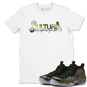 Best Christmas gifts for sneakerheads - Sneaker Tees To Match Air Foamposite One Pine Green Sneakers – Culture Tee White 1