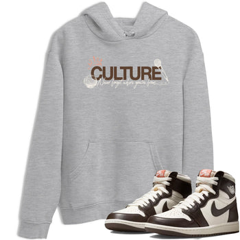 Sneaker match tees – Sneaker Tees To Match Air Jordan 1 Baroque Brown Shoes – Culture Tee Heather Grey 1