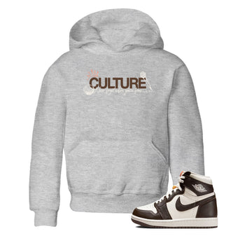 Sneaker match tees – Sneaker Tees To Match Air Jordan 1 Baroque Brown Shoes – Culture Kids T-Shirt Heather Grey 1